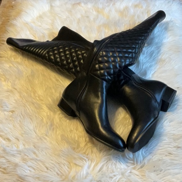 ANN CREEK Quilt Front Shaft Over The Knee Women’s Miller Black Boots Size 7.5 - Picture 2 of 13